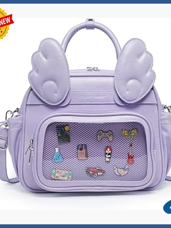 Y2K Angel Wing Ita Bag 3-in-1 Convertible Backpack Crossbody Handbag main image 5